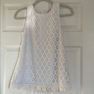 Lily Pulitzer white tank top